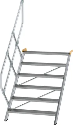 Produktbild von MUNK Treppe 45° inkl. einen Handlauf, 1000mm Stufenbreite, 6 Stufen
