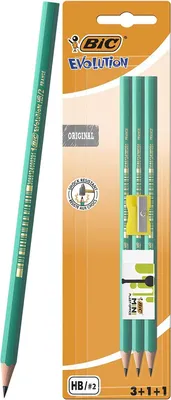 Obrázek produktu pro BIC Evolution 650, HB, Zelená, Šestihranný, 57%, Blistr, 3 kusů