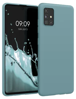 Produktbild von kwmobile Handyhülle für Samsung Galaxy A51 Hülle - TPU Case - Kabelloses Laden - Schutzhülle Cover in Arctic Night