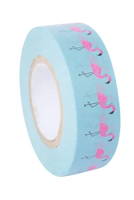 Produktbild von Washi Tape "Flamingos", B 15 mm, Rolle à 15 m