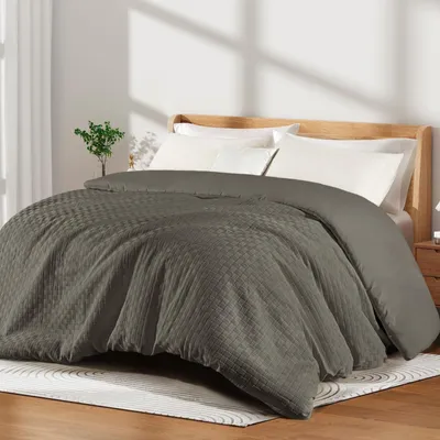 Immagine prodotto di Coperta grigia scura 155 x 220 cm per tutte le stagioni