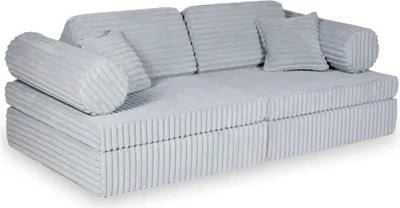 Image de Montessori Speelbank Comfort - Wafel grijs
