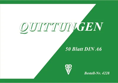 Produktbild von PVP Penig 4228 Quittung - A6, 50 Blatt