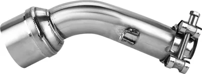 Obrázek produktu pro Středové výfukové potrubí, stříbrná nerezová meziproduktová trubka, nerezové koleno pro motocykl R25 R3 2015-2018