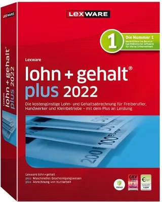Produktbild von Lexware lohn+gehalt plus 2022 Jahresversion (365-Tage)