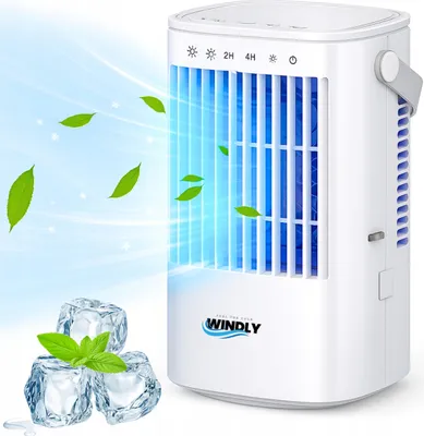 Obrázok produktu pre Mini klimatizácia Stolný ventilátor Tichý vodný chladič 900 ml LED