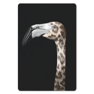 Produktbild von MuchoWow® Mauspad Mousepad Flamingo - Panther - Porträt 40x60 cm - Mousepads - Maus Mat - Pad - Mausunterlage - Schreibtisch Accesoire