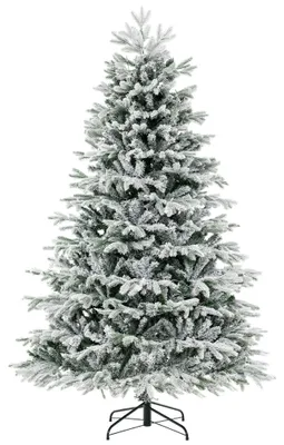 Image de Sapin de Noël artificiel de 210 cm avec neige et 450 LED