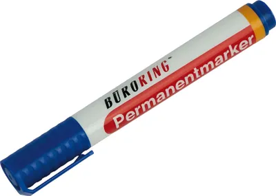 Produktbild von Büroring Permanentmarker, blau, Rundspitze 1,5-3mm