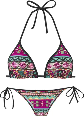 Produktbild von Buffalo Triangel-Bikini pink bedruckt Größe 40 Cup C/D