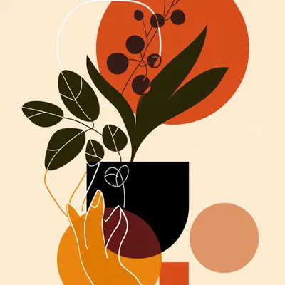Immagine prodotto di Poster 30x30 cm Il tocco della naturalezza