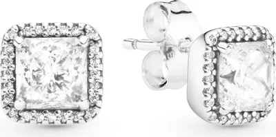 Produktbild von PANDORA Ohrstecker aus Silber, zeitloses Design, elegante Schmuckstücke für Damen