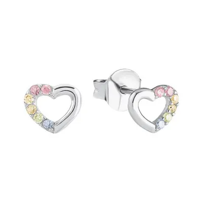Produktbild von Prinzessin Lillifee 2024376 Mädchen Ohrstecker Herz Silber Rosa
