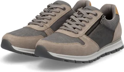 Produktbild von Rieker Herren Echtleder Schnürhalbschuh grau, Herren:40 EU
