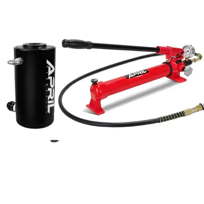 Immagine prodotto di Pompa idraulica manuale, pressione massima in uscita di 700 kg/cm², capacità dell'olio di 900 cc, con manometro CP-700