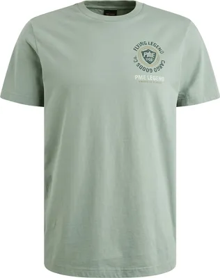 Produktbild von PME LEGEND Short sleeve r-neck single jersey Silver Blue L