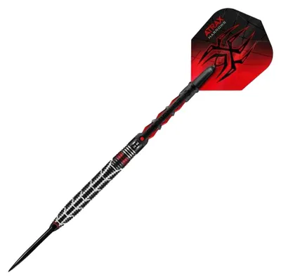 Produktbild von Harrows - Darts "Atrax", Stahlspitze PP2660 (20 g) (Schwarz/Rot)