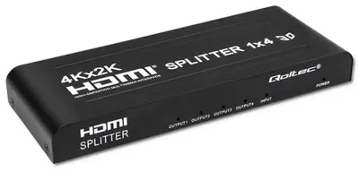 Zdjęcie produktu dla Rozdzielacz Aktywny Qoltec Splitter 4 X Hdmi 4K X 2K | 3.4Gb/S