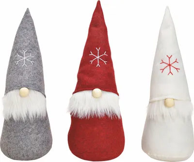Produktbild von Wichtel XXL ca. 50 cm - 3er Set - rot/grau/weiß (1 Tüte)