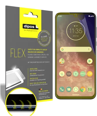 Zdjęcie produktu dla 2x folia ochronna do Motorola One Zoom, 100% pokrycie ekranu, Dipos Flex