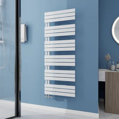 Produktbild von AICA Badheizkörper 1599x600 mm, 1016W, mit Seitenanschluss, Weiß, Flach Vertikal Handtuchtrockner für Badezimmer