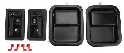 Image de Solidchoice - Ensemble de 4 poignées de porte de remplacement pour voitures
