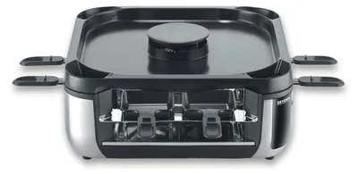 Immagine prodotto di Severin S-Joy Sevento raclette grill a riduzione di fumo RG 2379 nero argento