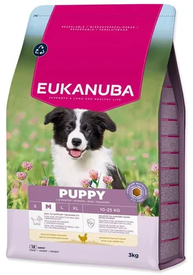 Obrázek produktu pro Krmivo EUKANUBA Puppy Medium rich in fresh chicken 3kg