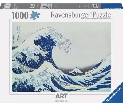 Immagine prodotto di Ravensburger - Puzzle 1000 La grande onda al largo di Kanagawa