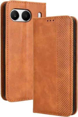 Produktbild von OnePlus Nord 4 Hülle - Coverup Vintage Style Klapphülle - Braun