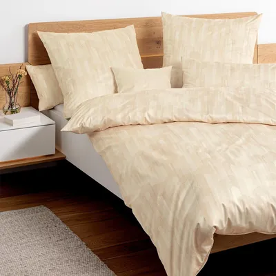 Produktbild von Janine Interlock Feinjersey Bettwäsche Carmen S 55139-07 sand natur 135x200 cm + 80x80 cm