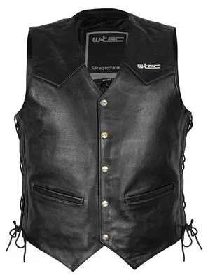 Image de Gilet de moto en cuir W-TEC Rockridge