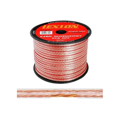 Obrázok produktu pre Reprokábel 2x1mm KLS1T transparentný
