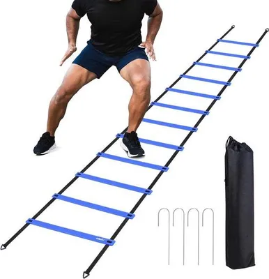 Obrázok produktu pre Rýchlostná rebrík pre deti, 4 tyče, futbalový tréning