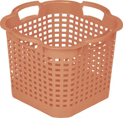 Produktbild von Gartenkorb Mehrzweckkorb aus Kunststoff 40 x 40 x 29,5 cm orange