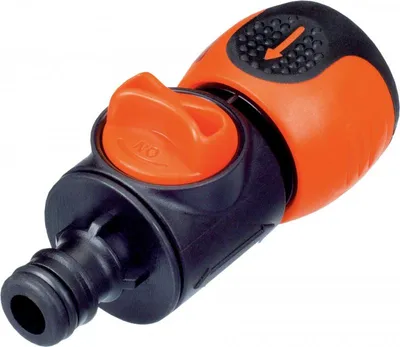 Obrázok produktu pre DeLuxe hadicová spojka s 1/2" regulačným ventilom Stocker s euro hadicovou spojkou