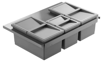 Zdjęcie produktu dla Hailo Separato M 800 system segregacji odpadów 42 l