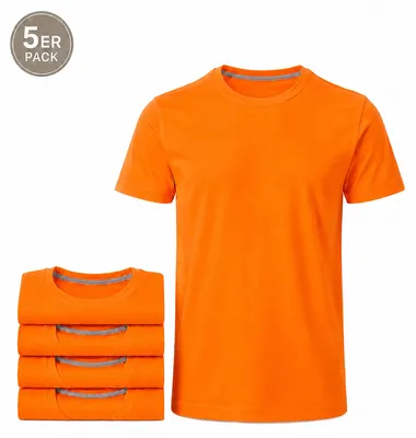 Produktbild von Mivaro Herren T-Shirt 5er Pack Basic Rundhals - Männer Tshirt 100% Baumwolle atmungsaktiv - kurzarm - Unterziehshirt - Regular Fit - bis Größe 5XL