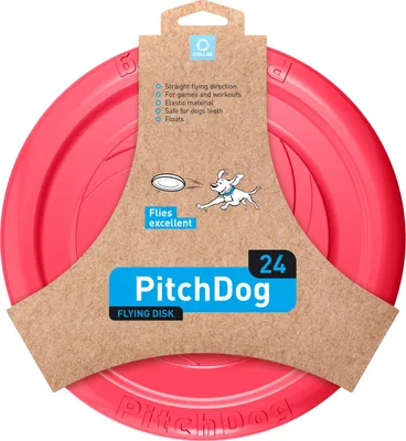 Produktbild von PitchDog – Fliegende Scheibe für Spiele und Training, 24 cm, rosa
