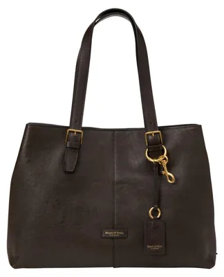 Produktbild von Marc O'Polo Leder Schultertasche Phillis Shopper Burnt Coffee dunkelbraun