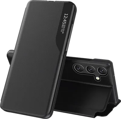 Immagine prodotto di Custodia per Samsung Galaxy S24 FE - Cover libro Phonesta Smart View Side - Nero