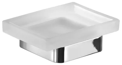 Produktbild von SAMOA Seifenschale, Milchglas, Chrom
