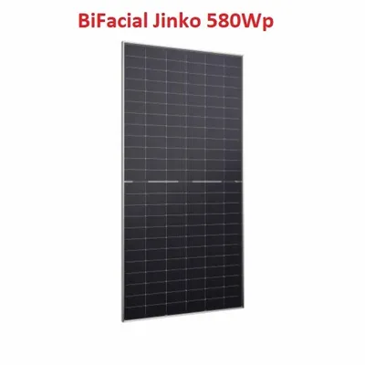 Produktbild von 1x 0% 580W Solarmodul Jinko Solar BiFacial Rahmen Silber JKM580N-72HL4-BDV PV Photovoltaik JK03M ( SFR)