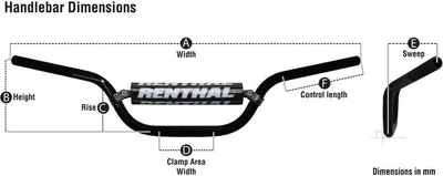 Obrázek produktu pro RENTHAL Twinwall 999 McGrath/vhodné pro řídítka KTM SX125-450