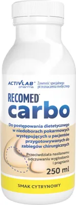 Immagine prodotto di RecoMed bevanda gassata al limone, 250 ml