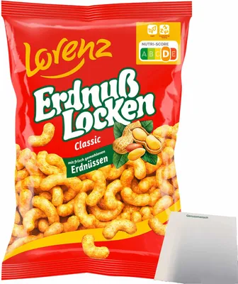 Produktbild von Lorenz Erdnußlocken Classic (175g Tüte) + usy Block