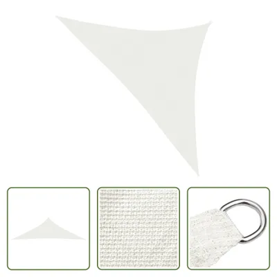 Produktbild von The Living Store Sonnensegel 160 g/m² Weiß 5x5x6 m HDPE