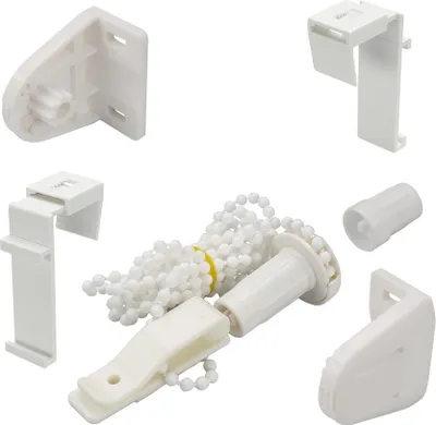 Produktbild von 1 Stück Zubehör-Set für EasyFix Klemmfix Rollo Rollos - Klemmträger Kettenzug Halterung