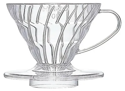 Produktbild von Hario V60 VDR-01-T Kaffeefilterhalter Größe 01, transparent, Kunststoff, für Handfilter, spülmaschinengeeignet