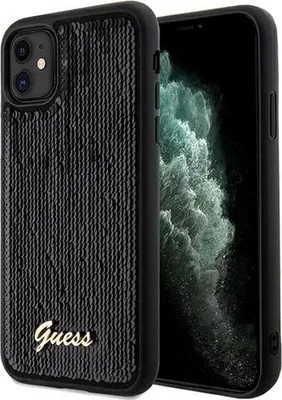 Image de Guess Guhcn61Psfdgsk Iphone 11 / Xr 6.1 Czarny/Noir Hardcase Sequin Script Metal